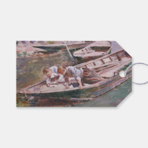 Etiqueta Para Presente Dois rapazes num barco (por Theodore Robinson)