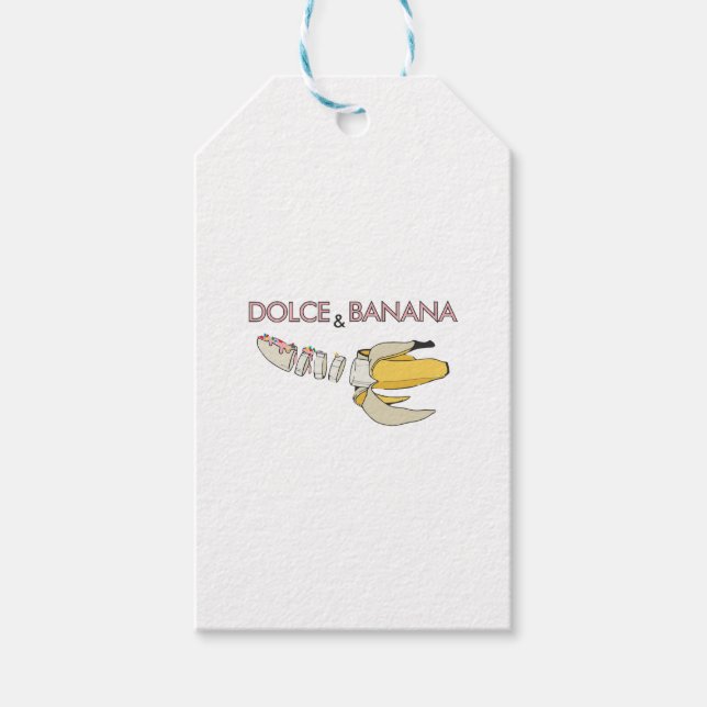 Etiqueta Para Presente Dolce & Banana (Frente)