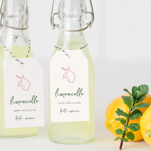 Etiqueta Para Presente Dolce Vita Handwrite Limoncello Tags