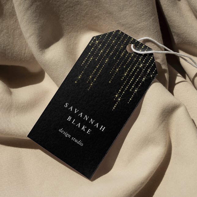 Etiqueta Para Presente Dourada Marquee Business (Criador carregado)