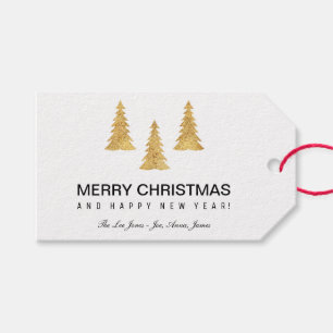 Etiqueta Para Presente Dourado Natal