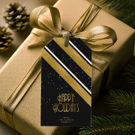 Etiqueta Para Presente Dourado padrão de distribuição de Natal ID862