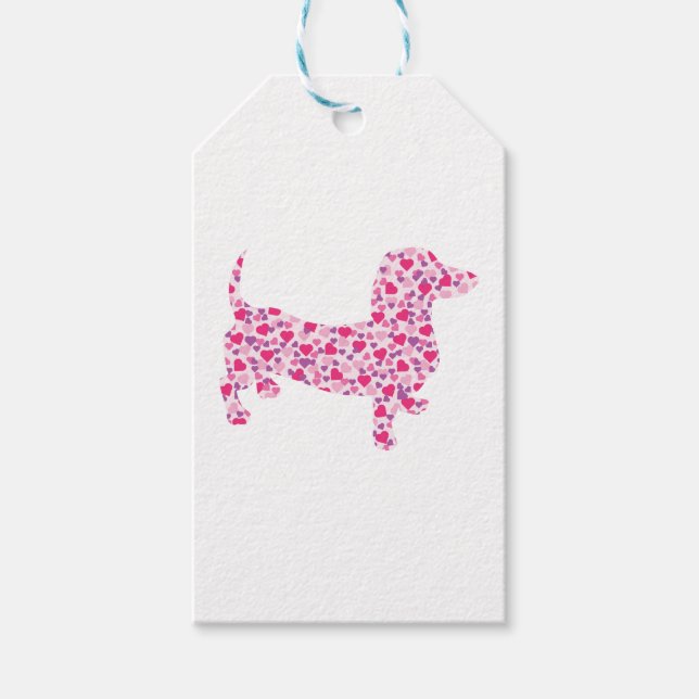 Etiqueta Para Presente DOXIE-Hearts (Frente)
