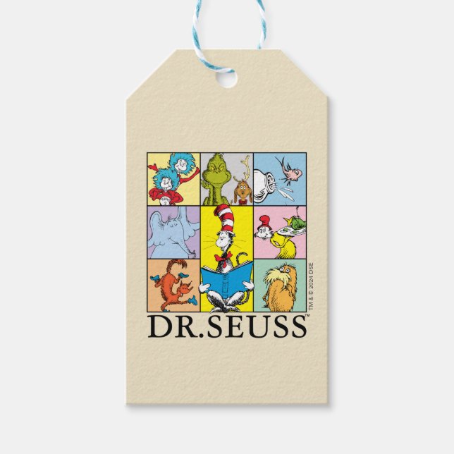 Etiqueta Para Presente Dr. Seuss | Histórias Gráficas (Frente)