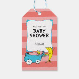 Etiqueta Para Presente Dr. Seuss   Um Peixe - Chuvinha de Bebê Menina