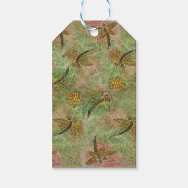 Etiqueta Para Presente Dragonfly Cotton Candy (Frente)