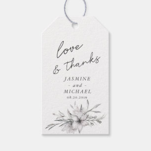 Etiqueta Para Presente Dreamy Floral   Marca De Presente De Casamento