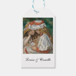 Etiqueta Para Presente Duas Meninas Lendo, Auguste Renoir Art