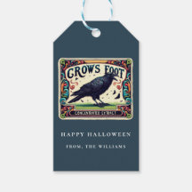 Dusty Blue Potion Halloween Tag para Presente de C