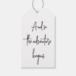 Etiqueta Para Presente E assim a Aventura Começa a Graduação