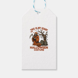 Etiqueta Para Presente É Fantasmagórico Fantasia de Halloween Laranja Cei