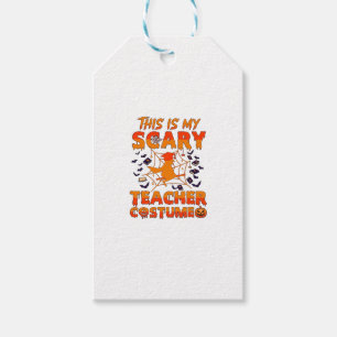 Etiqueta Para Presente É Fantasmagórico Professor Fantasia Halloween Brux