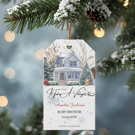 Etiqueta Para Presente É preciso um convite para o Chá de fraldas da Vila