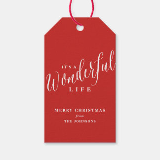 Etiqueta Para Presente É um costume de vida maravilhoso