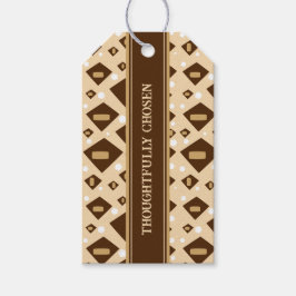 Etiqueta Para Presente Earthtone Geometry