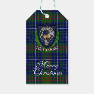 Etiqueta Para Presente Edmonstone Scottish Clan Tartan & Crest
