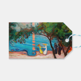 Etiqueta Para Presente Edvard Munch - dança na praia