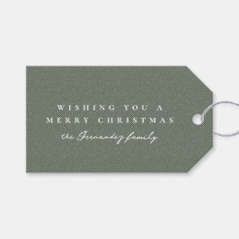 Etiqueta Para Presente Efeito de algas Sábado de Natal personalizado
