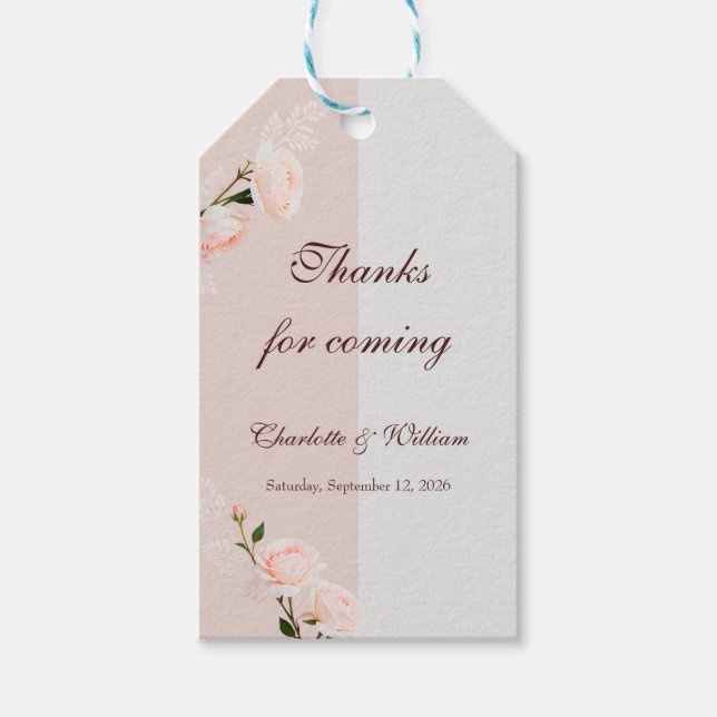 Etiqueta Para Presente Efeitos suaves de roxo e cinza (Frente)