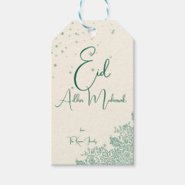 Etiqueta Para Presente Eid Al Adha Eid Mubarak Personalizado Muçulmano