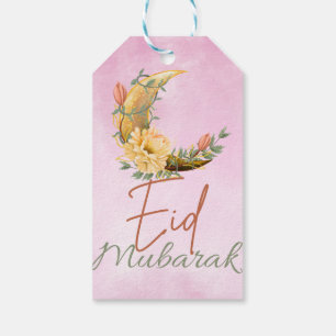 Etiqueta Para Presente Eid Mubarak Eid Floral Moon Tag
