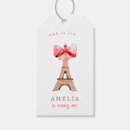 Etiqueta Para Presente Eiffel Tower Paris Watercolor