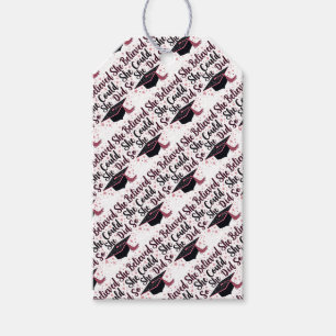 Etiqueta Para Presente Ela Acreditava Que Podia.