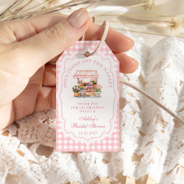 Etiqueta Para Presente Ela está fresca do Chá de panela Floral de Mercado