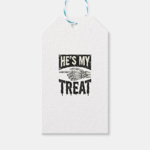 Etiqueta Para Presente Ele é Meu Agrado Desenho de Camisa de Halloween co