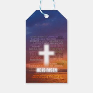 Etiqueta Para Presente Ele é Risen