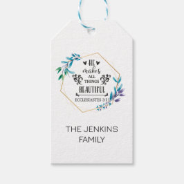 Etiqueta Para Presente Ele Torna Todas As Coisas Bonitas