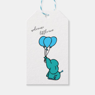 Etiqueta Para Presente Elefante do bebê