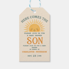 Etiqueta Para Presente Elegant Baby Shower Invitation with Family Name