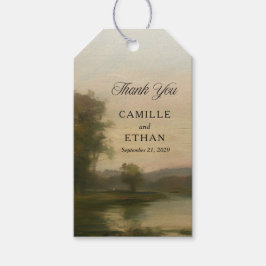 Etiqueta Para Presente Elegant Estate Wedding Thank you