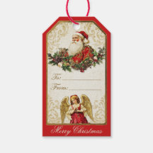 Elegant Ivory and Red Victorian Christmas Collage
