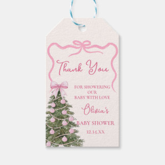 Etiqueta Para Presente Elegant Red Bow Christmas Party Gift Tag