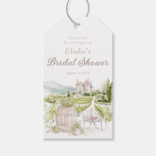 Etiqueta Para Presente Elegante Castelo Provençal Francês Country Noiva
