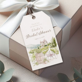 Etiqueta Para Presente Elegante Castelo Provençal Francês Country Noiva 