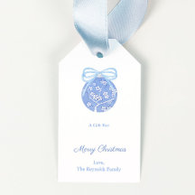 Elegante Chinoiserie Bauble Personalizado Natal