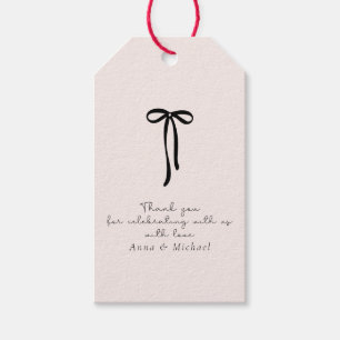 Etiqueta Para Presente elegante cor-de-rosa