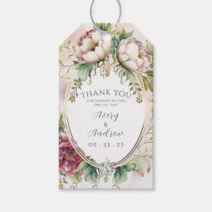 Etiqueta Para Presente Elegante etiqueta de presente personalizada Floral