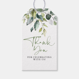 Etiqueta Para Presente Elegante Eucalyptus Greenery Obrigado