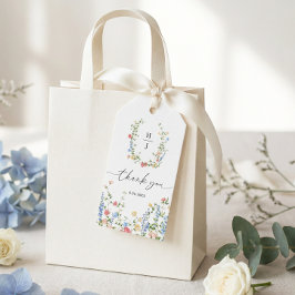 Etiqueta Para Presente Elegante Favor de Agradecimento de Casamento com F