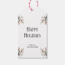 Elegante Minimalista Aquarela Holly Festiva