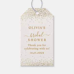 Etiqueta Para Presente Elegante Moderno Simples Favor Chic Dourado Obriga