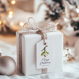 Etiqueta Para Presente Elegante Natal de Visco