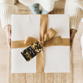 Etiqueta Para Presente Elegante personalizado Dourado
