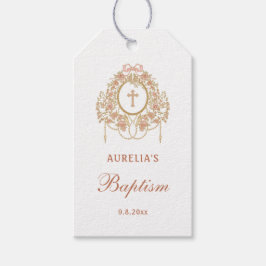 Etiqueta Para Presente Elegante Quadro Santa Cruz Batismo