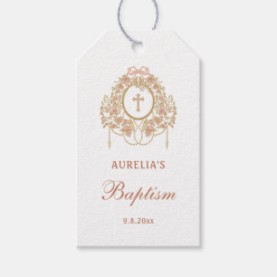 Etiqueta Para Presente Elegante Quadro Santa Cruz Batismo