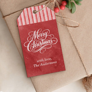 Etiqueta Para Presente Elegante roteiro de Natal feliz